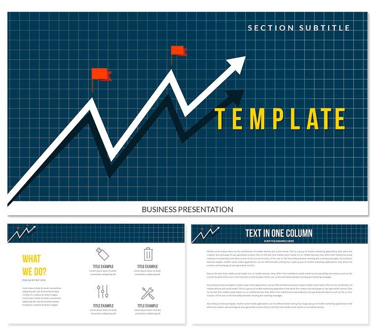 Experts Predicted an Increase in Investment PowerPoint templates