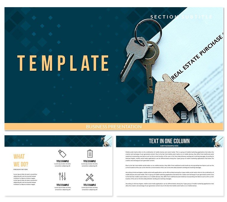 Real Estate Purchase Contract PowerPoint templates