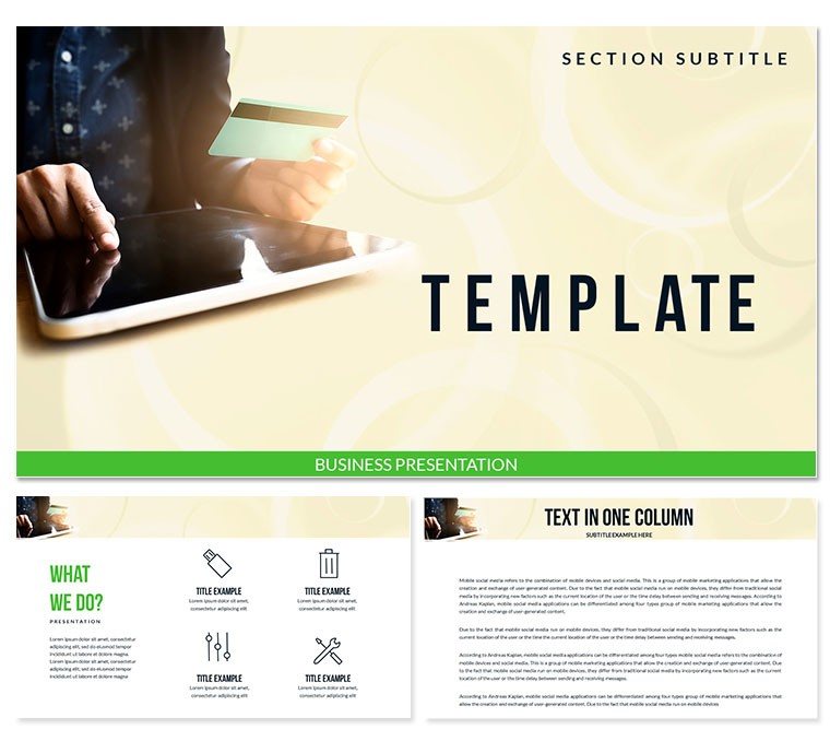 Online Shopping - Payment Methods PowerPoint templates