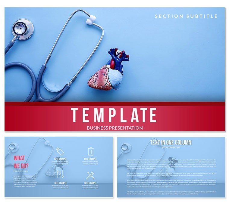 Consultation of Cardiologist PowerPoint templates