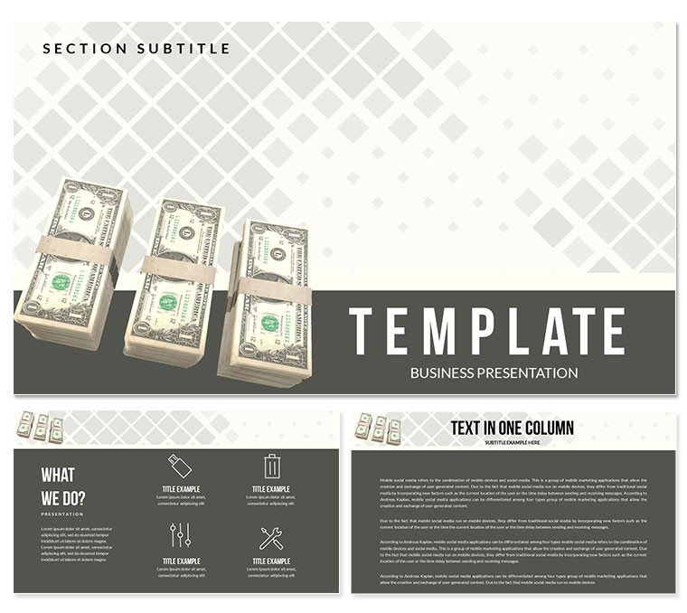 Accumulation System of Money PowerPoint templates