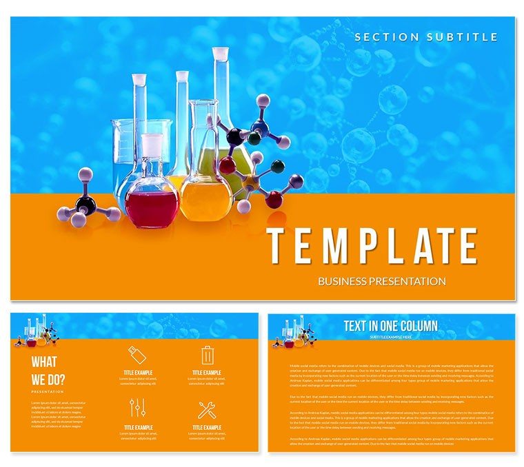 Virtual Chemical Laboratory PowerPoint templates