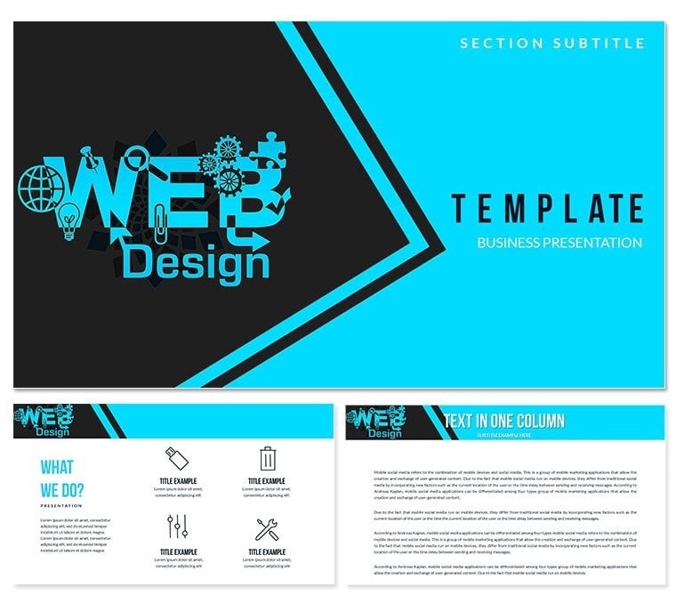 Web Design Studio PowerPoint templates