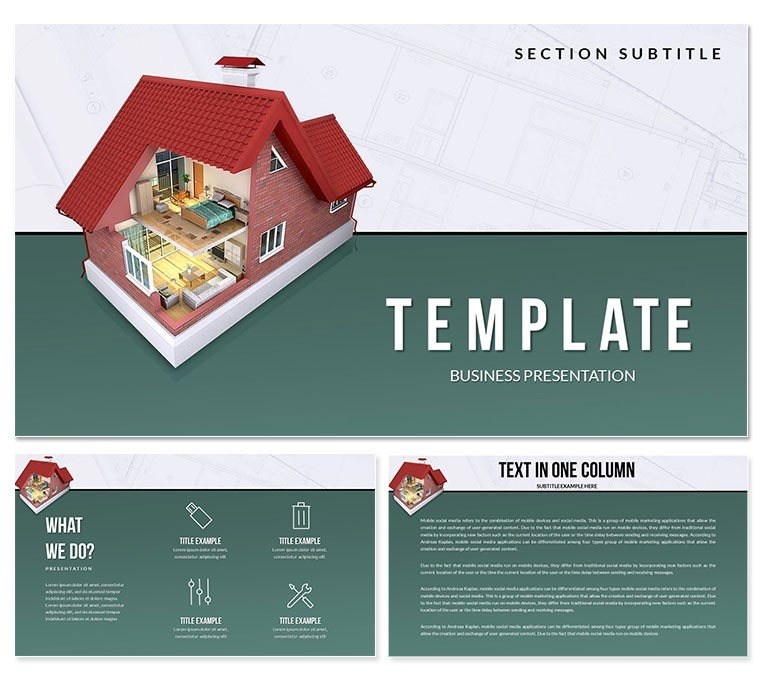 Home Projects and Cottage Projects PowerPoint templates