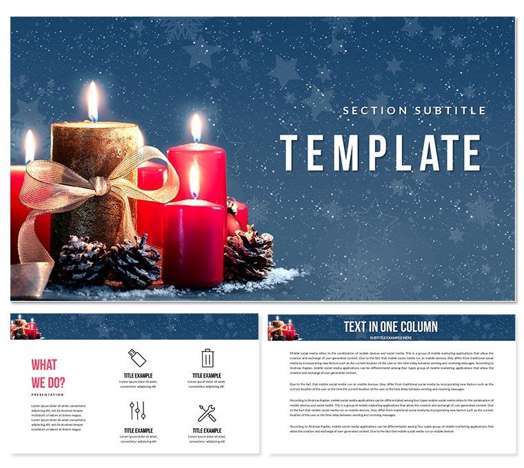 Christmas: customs and traditions of celebration PowerPoint templates