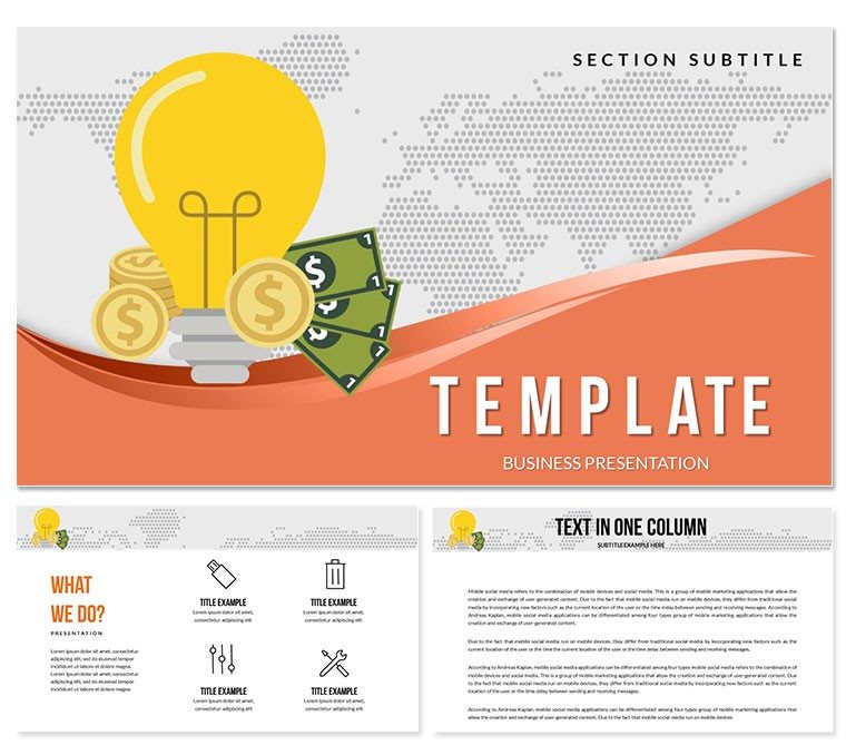 Electricity Bill Payment PowerPoint Template - Professional Presentation Slides