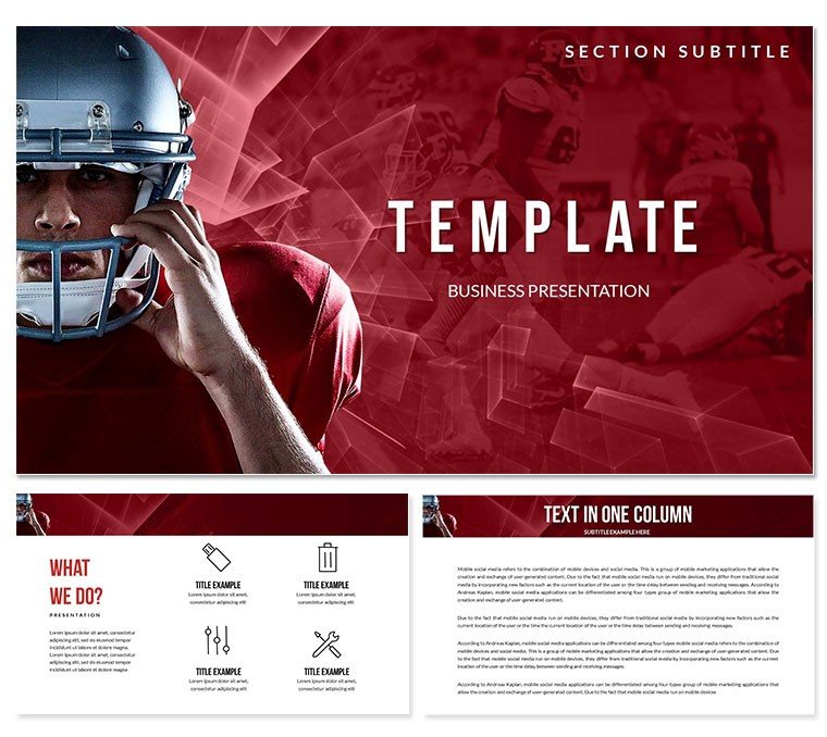 Famous American Football Players PowerPoint templates
