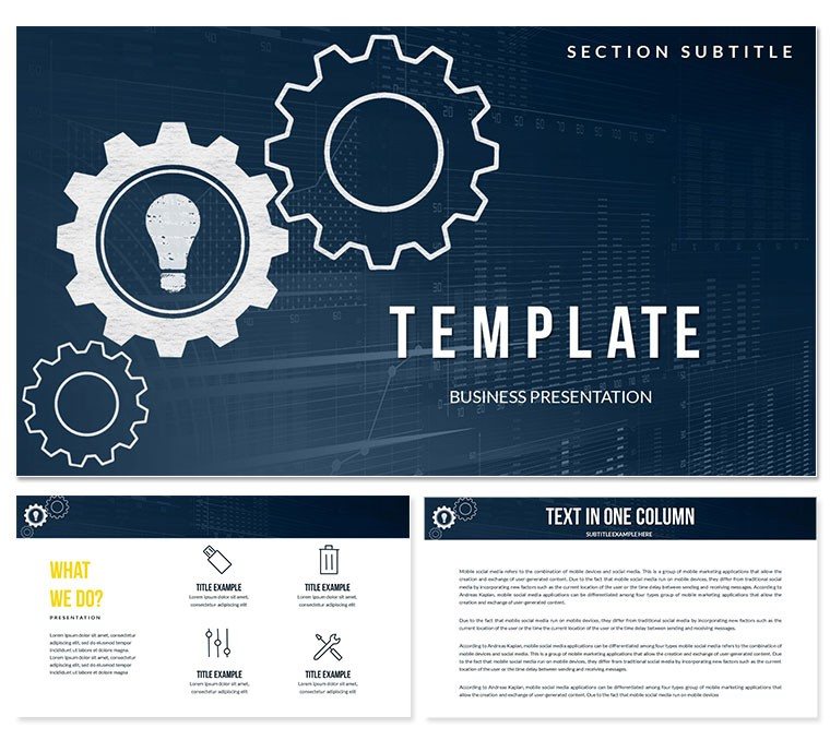 Process Manager PowerPoint Template, Background for Presentation