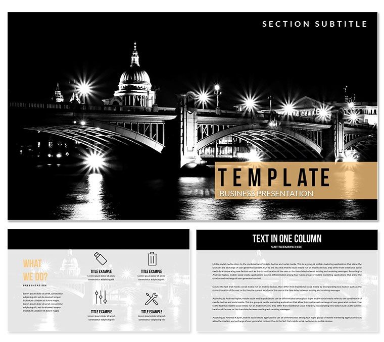 Night of Museums PowerPoint templates