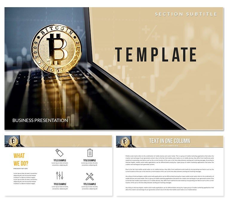Wallet Bitcoin PowerPoint templates