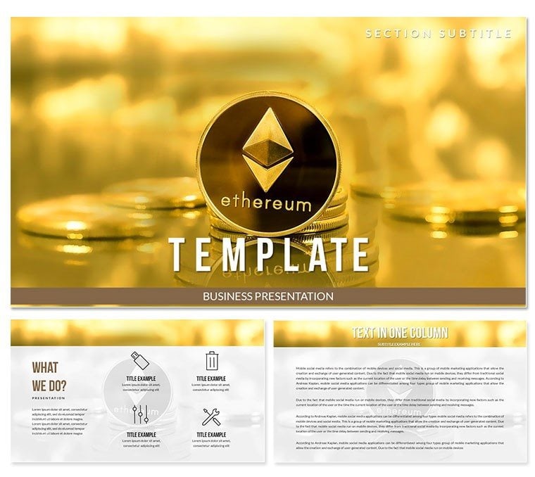 Buy - Trade Ethereum PowerPoint templates