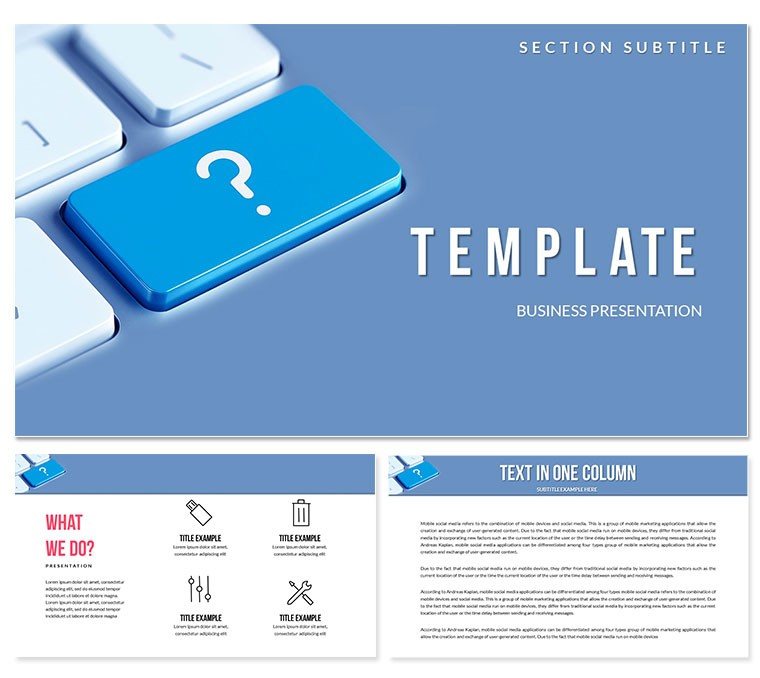 Questions and Answers PowerPoint templates