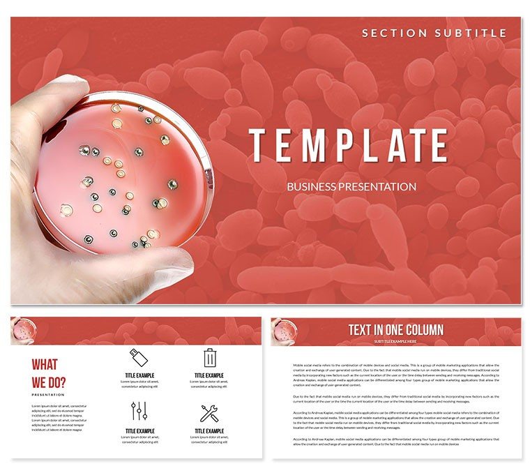 Dangerous Bacteria Fungi PowerPoint Template: Presentation