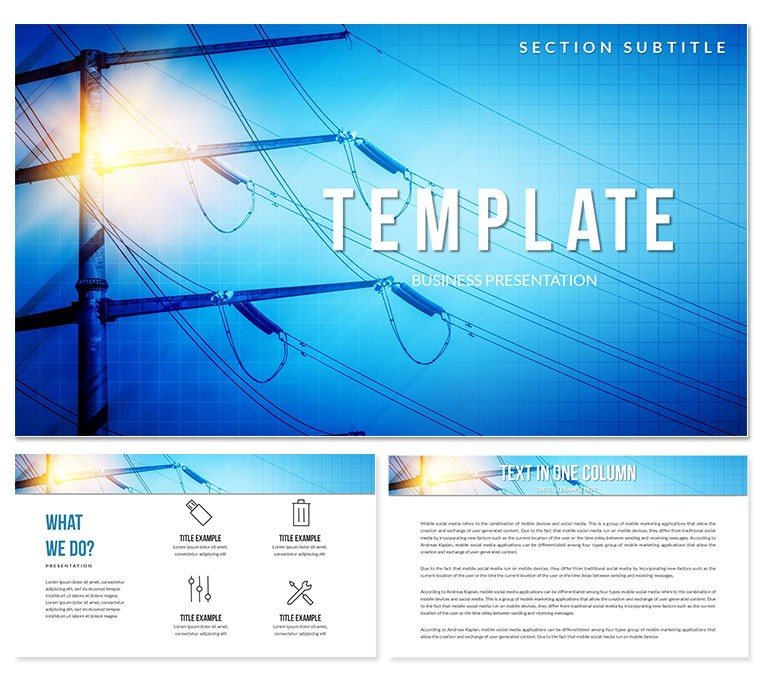 Electrical Network PowerPoint templates