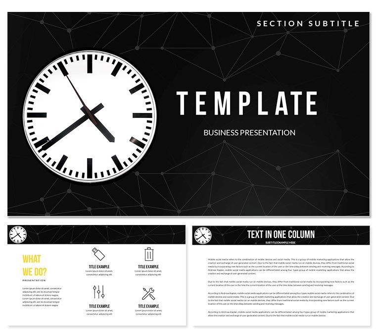 Exact Time, Clock PowerPoint templates