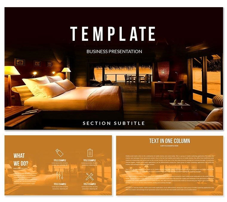 Booking Hotel Reservations PowerPoint template