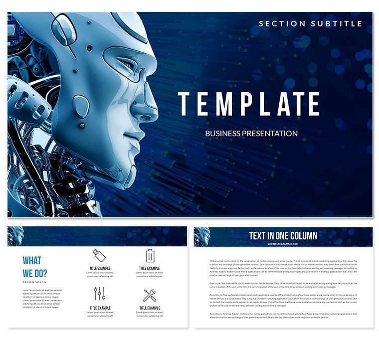 Artificial intelligence and Robotics PowerPoint templates