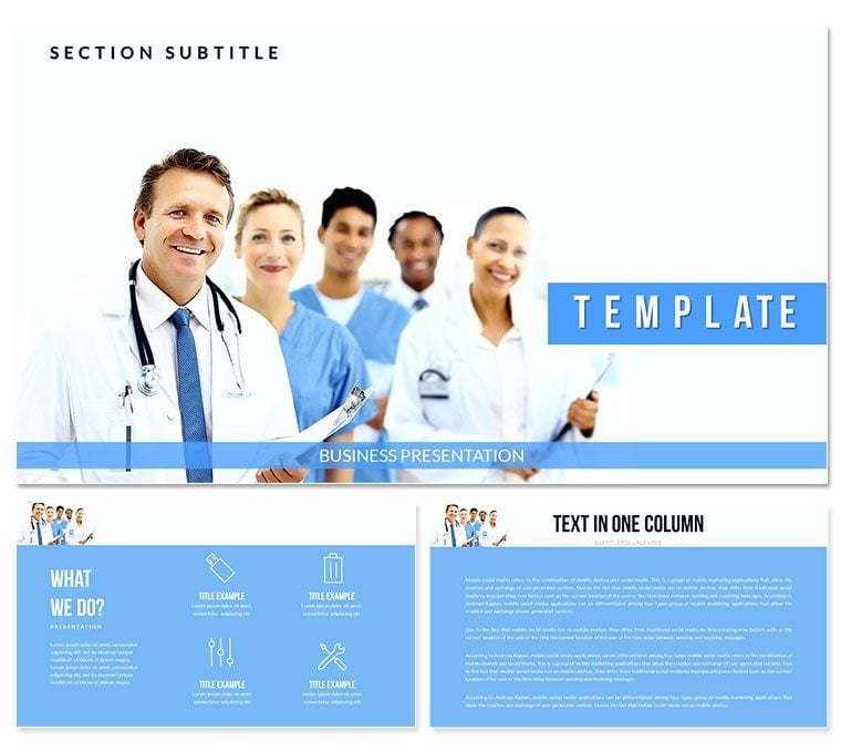 Medical Center PowerPoint Template for Presentation