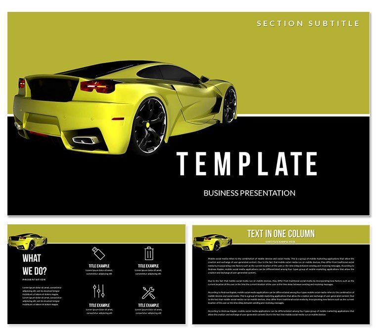 Car Price PowerPoint templates