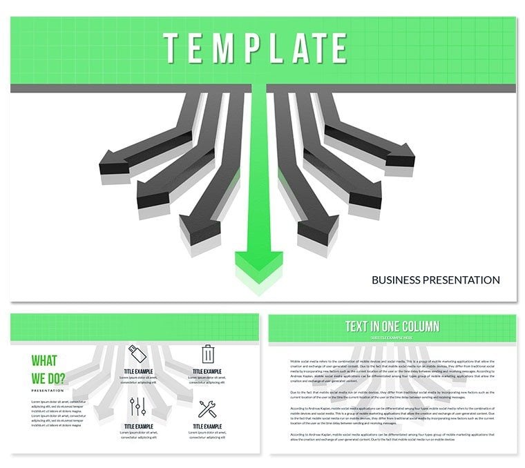 Direction Route PowerPoint templates
