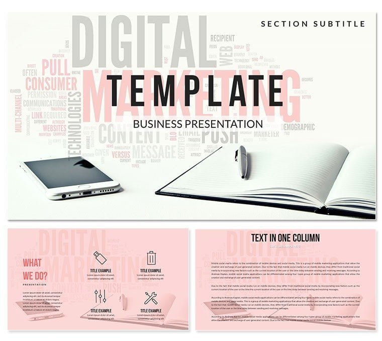 Digital Marketing PowerPoint Template | Professional Presentation Templates