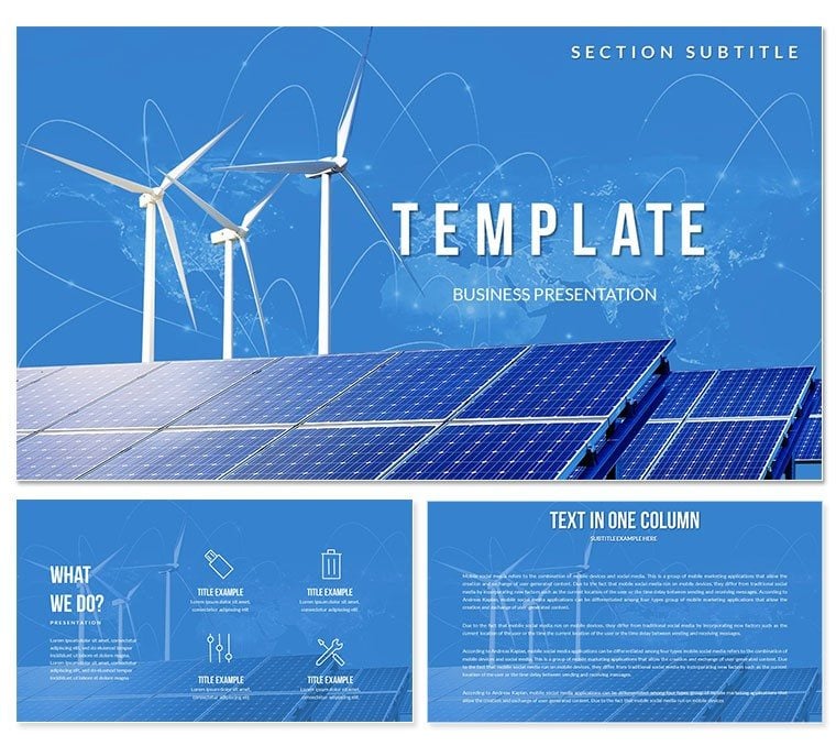 Wind and Solar Energy PowerPoint Template