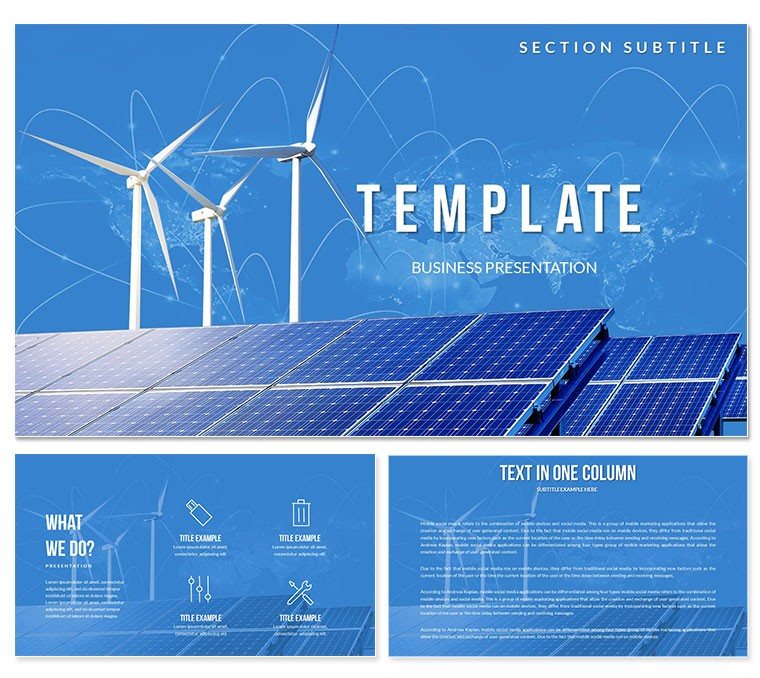 Wind And Solar Energy PowerPoint Templates Enhance Your Presentations