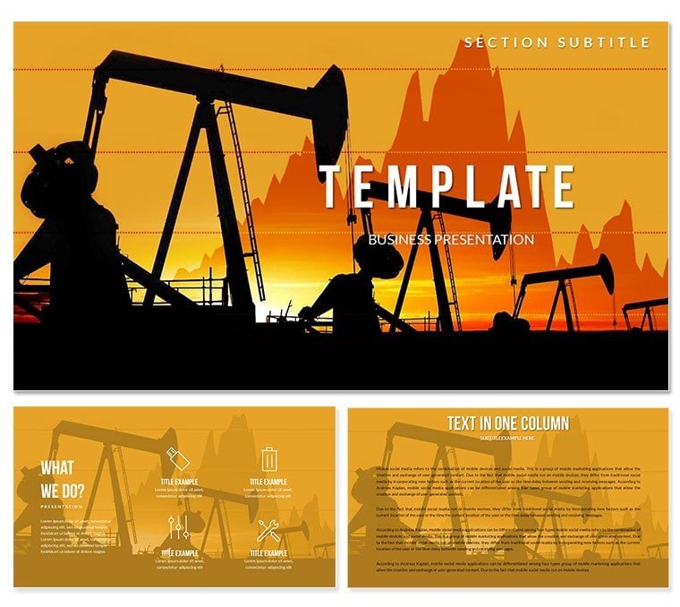 Price of Oil Futures PowerPoint templates