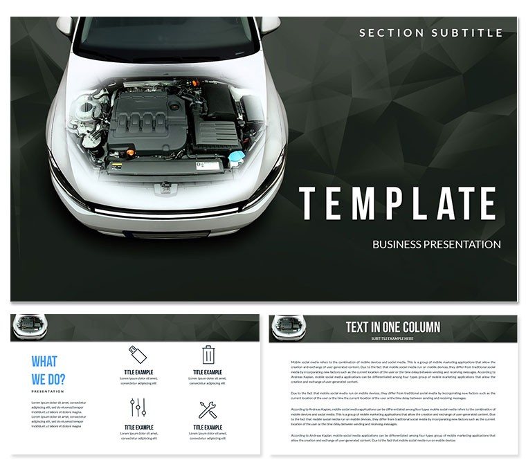Auto Repair Diagnostics PowerPoint Template | Download Presentation