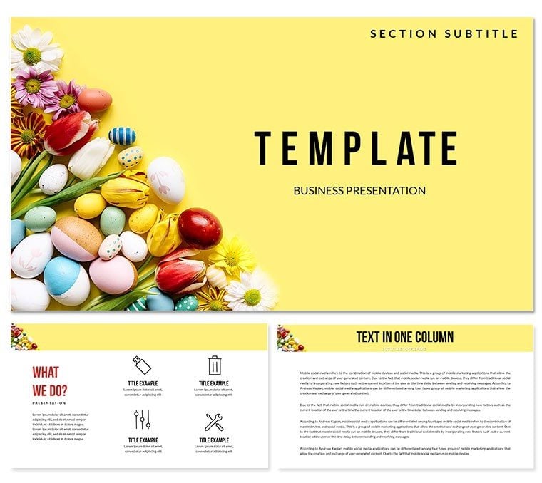 Easter Eggs: History, Origin, Symbolism And Traditions PowerPoint Template