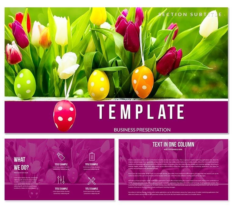 Christians Celebrate Easter PowerPoint templates