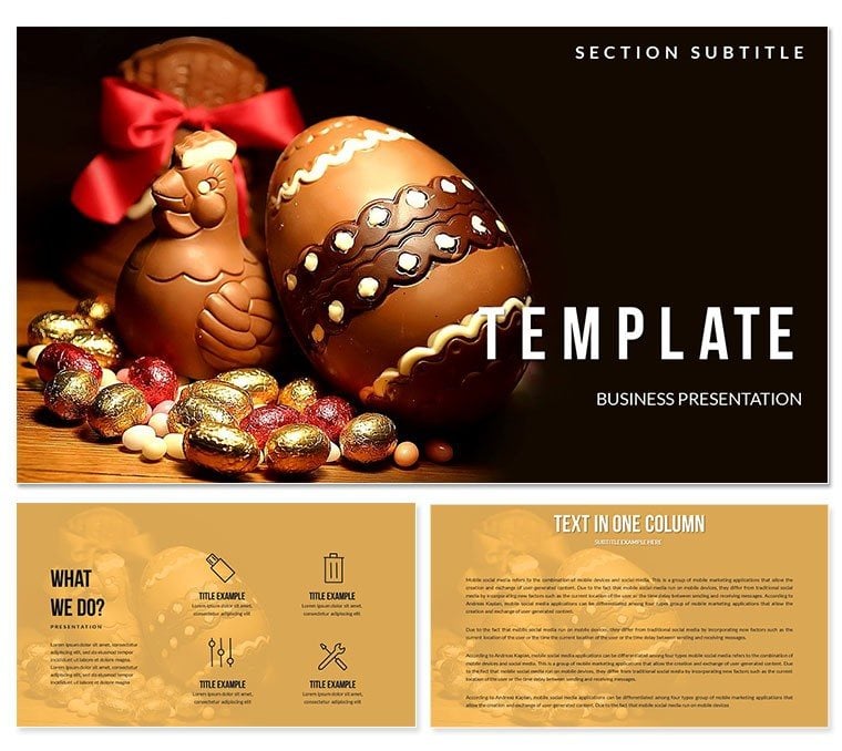 Chocolate Easter Eggs PowerPoint Templates