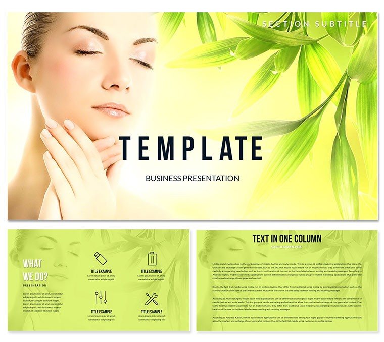 Beauty and Facial Care PowerPoint templates