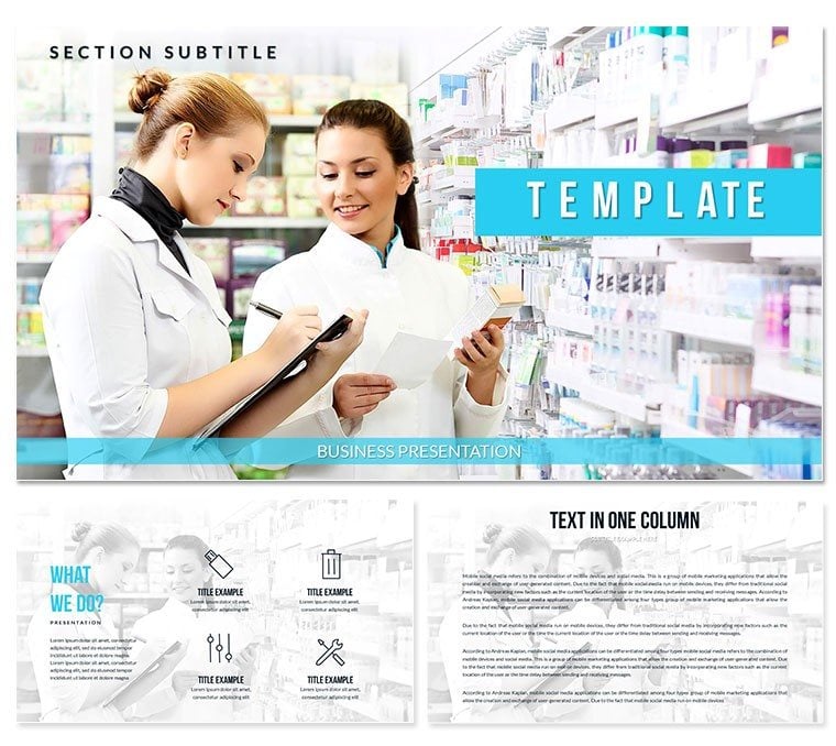 Pharmacy Workers PowerPoint templates