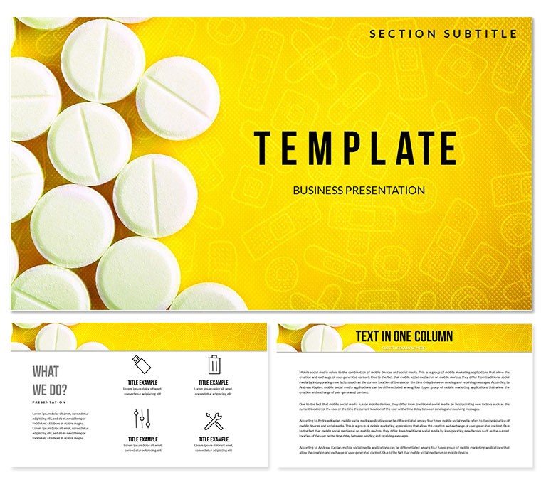 Capsules, pills PowerPoint templates