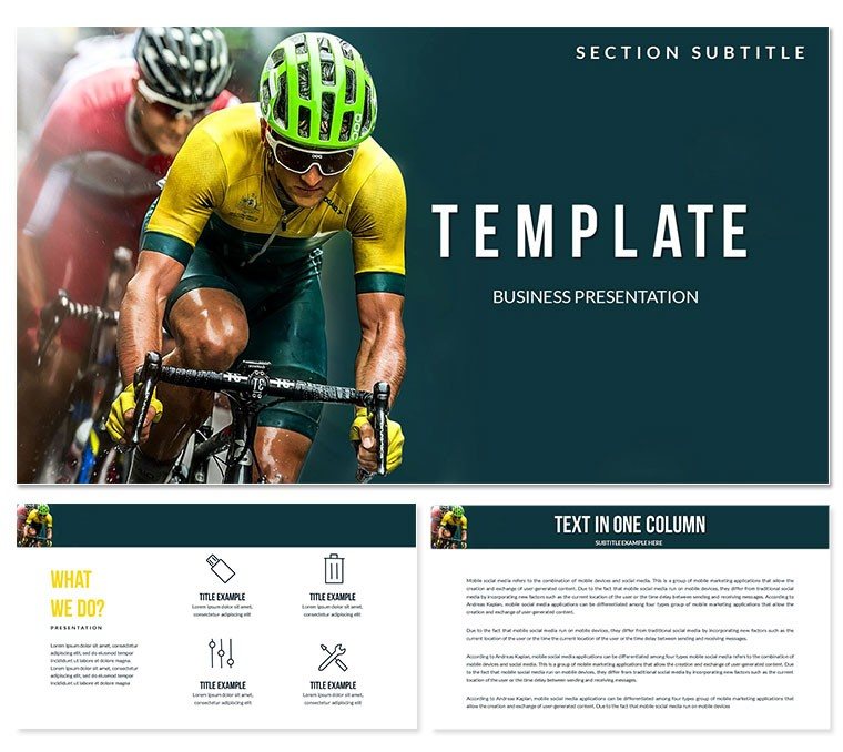 Bike Races PowerPoint templates