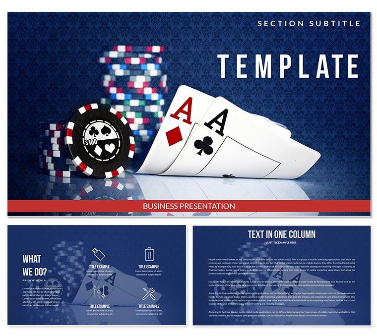Card Games - Play cards PowerPoint templates