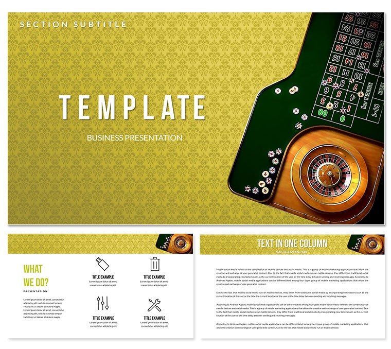 Roulette Rules PowerPoint template: Presentation