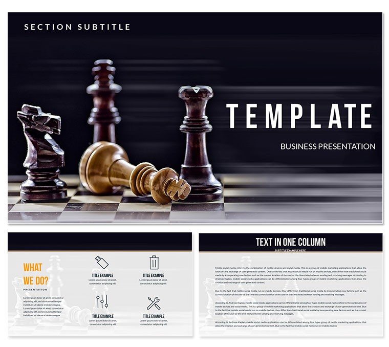Strategy, Combination, Tactics PowerPoint templates