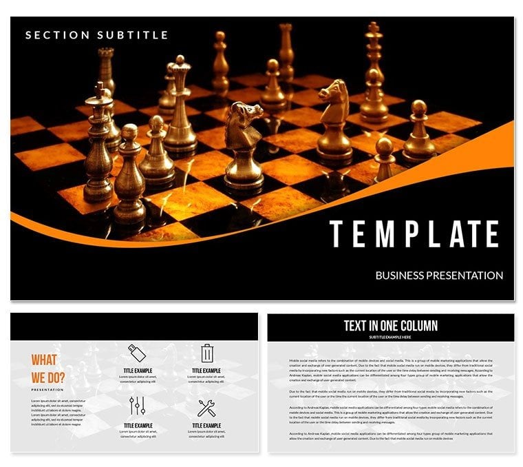 Play Chess PowerPoint templates