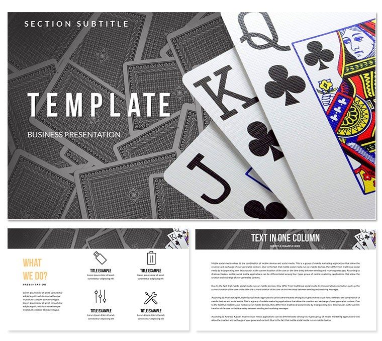 Card game : Poker PowerPoint templates