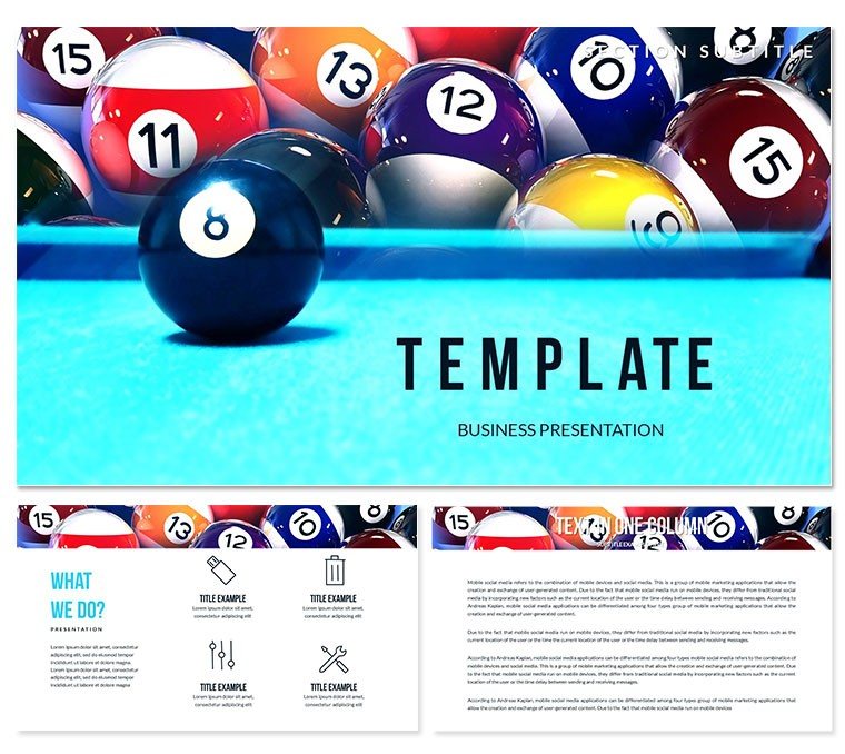 Billiards Rules: How To Play Billiards PowerPoint templates