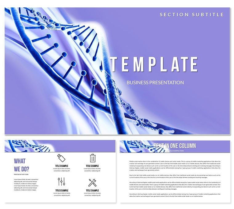 Patterns of heredity and human genetics PowerPoint Templates