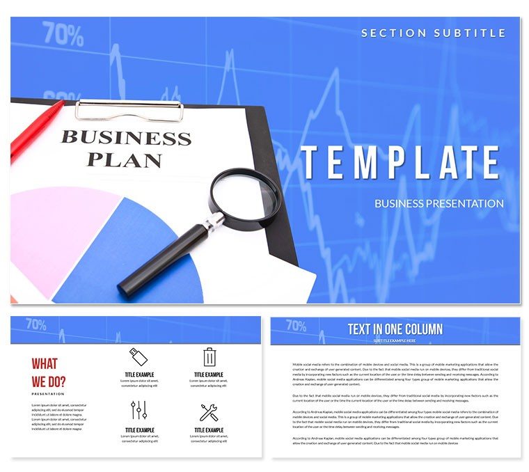Business Plan Step by Step PowerPoint template