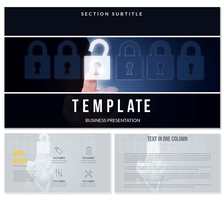 Security Policy PowerPoint template Presentation