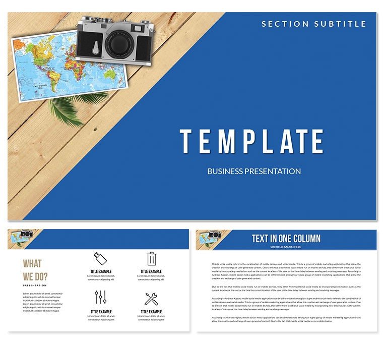 Tourism, Travel, Recreation PowerPoint Template