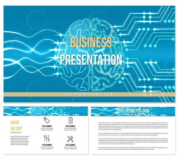 Recent Innovations in Computer Science and Information Technology PowerPoint Template Presentation