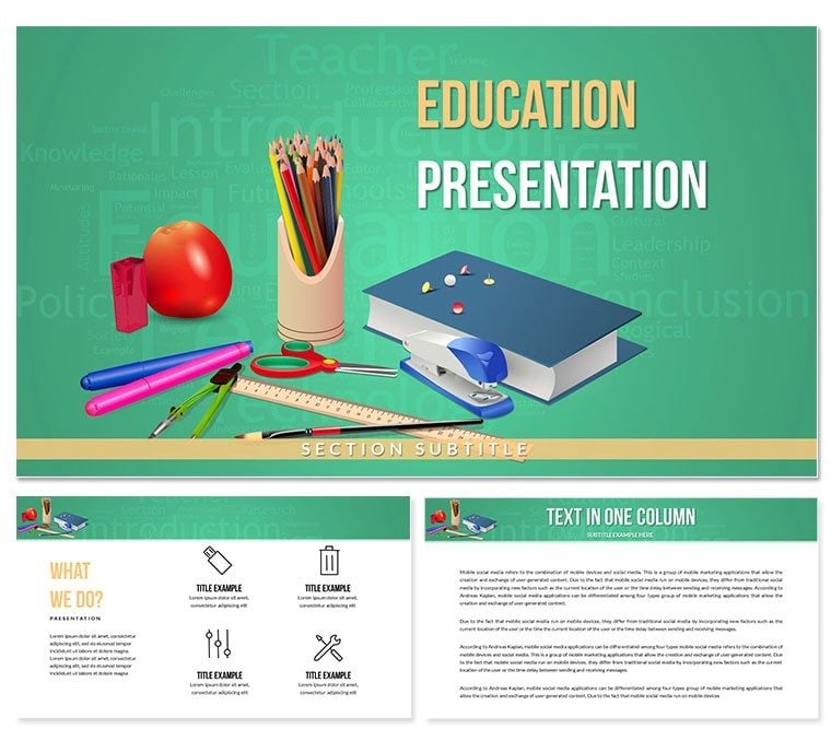 Education and learning PowerPoint templates