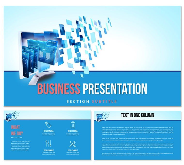 Robotic Automation System PowerPoint templates