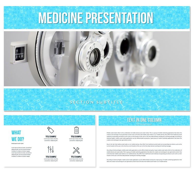 Technology in Optometry PowerPoint templates